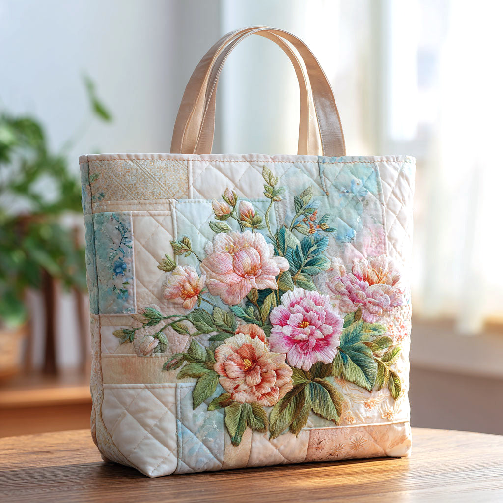 Bloem in bloei — gewatteerde shopper