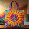 Zonnebloem vrije ziel — gewatteerde shopper