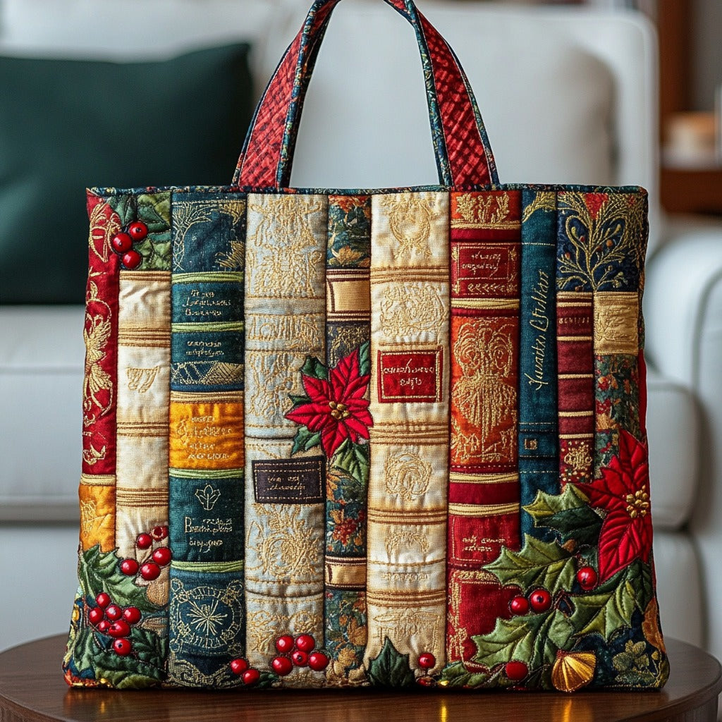 Kerstboeken — gewatteerde shopper