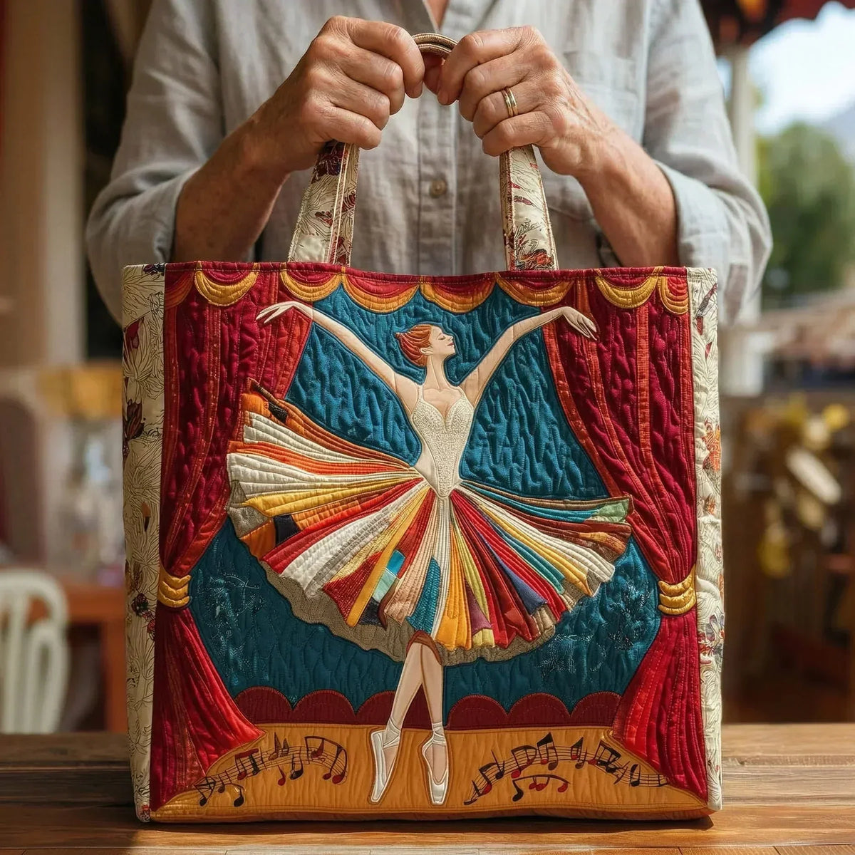 Elegante zwaan — ambachtelijke gewatteerde tas